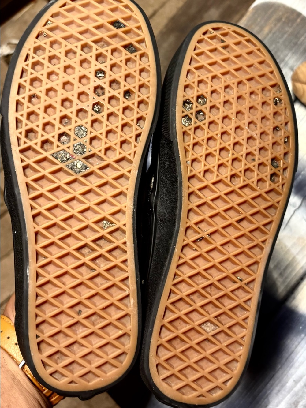 Vans Leopard Print Slip-On Casual Shoes - Black & Tan womens 7.5 - Picture 7 of 7